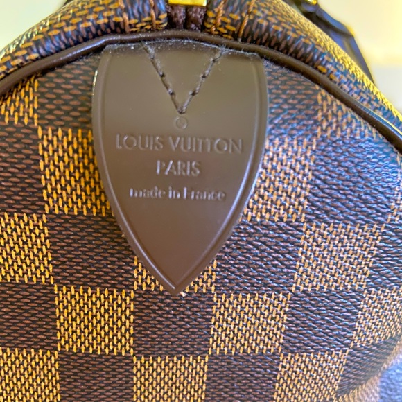 Authentic Louis Vuitton Damier Ebene Speedy 35 - Picture 3 of 11
